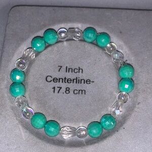 Aurora borealis crystal Beaded Bracelet